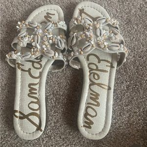 Sam Edelman beach slides with seashells - Size 8. never worn